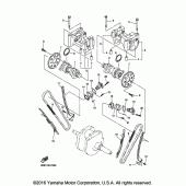 Схема узла: Распредвал и Цепь ГРМ Yamaha XVS1300 V-Star Deluxe
