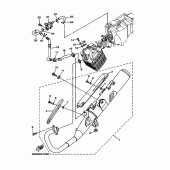 Схема узла: Выхлопная система Yamaha YBR125