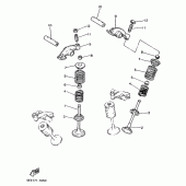 Схема вузла: Клапан Yamaha XV1100 Virago