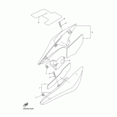 Схема узла: Боковая крышка Yamaha FZ6 FZ6 FAZER S2