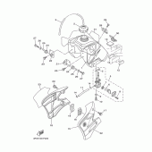 Схема узла: Топливный бак Yamaha TTR90 TT-R90