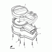 Схема вузла: Панель приладів Yamaha YZF-R6/YZF600 R6