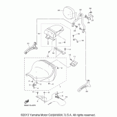 Схема вузла: Сидіння Yamaha XVS1300 V-Star Tourer