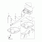 Схема вузла: Задній ліхтар (Стоп сигнал) Yamaha WR450F