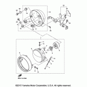 Схема вузла: Фара Yamaha XVS950 Bolt C-Spec