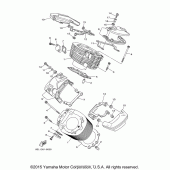 Схема узла: Цилиндр Yamaha XVS1100 V-Star Custom