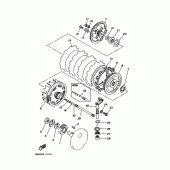 Схема вузла: Зчеплення Yamaha SRV250 Renaissa