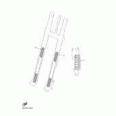 Схема узла: Опционные детали подвески Yamaha YZ450F YZ450F