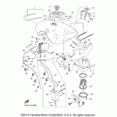 Схема вузла: Паливний бак Yamaha XVS1300 Stryker