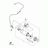 Схема вузла: Електричний стартер Yamaha YZ250 YZ250FX
