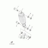 Схема вузла: Задня підвіска Yamaha YBR250