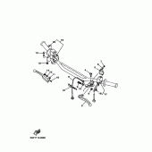 Схема вузла: Пульт управління рульовий та Важель Yamaha TT-R250 TT-R250