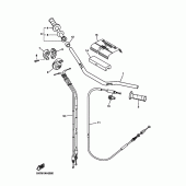 Схема вузла: Кермо та Тросики Yamaha YZ450F YZ450F