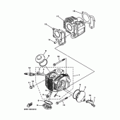 Схема вузла: Головка циліндра Yamaha TTR90 TT-R90