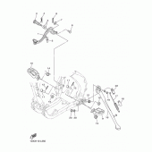 Схема узла: Подножки и Подставка Yamaha WR450F