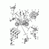 Схема вузла: Електроустаткування 1 Yamaha YZF-R1 R1