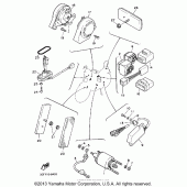Схема узла: Электрооборудование (2) Yamaha XV1100 Virago