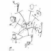 Схема вузла: Электрооборудование 2 Yamaha XJ600 Diversion (S-TYPE)