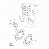 Схема вузла: Переднє гальмо Yamaha XJ6 Diversion (S-TYPE)