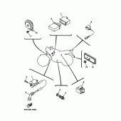 Схема вузла: Електроустаткування 2 Yamaha YBR125