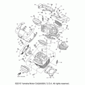 Схема узла: Головка цилиндра Yamaha XVS950 V-Star Tourer
