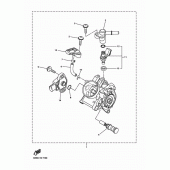 Схема вузла: Впускна система 2 Yamaha YZ250 YZ250F