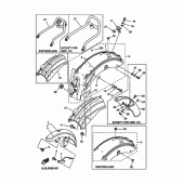 Схема вузла: Крило Yamaha XV250 Virago