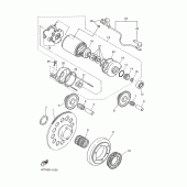 Схема вузла: Привід стартера Yamaha XT600 XT600