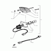 Схема узла: Задний фонарь (Стоп-сигнал) Yamaha TT600