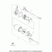 Схема вузла: Електричний стартер Yamaha TW200