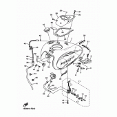 Схема вузла: Топливний бак Yamaha XVS250 Drag Star
