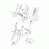 Схема вузла: Рульовий механізм Yamaha XT660 XT660X