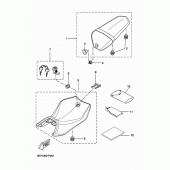 Схема вузла: Сидіння Yamaha YZF-R125