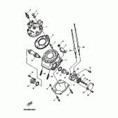 Схема вузла: Циліндр Yamaha DT125 DT125R