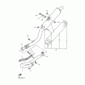 Схема узла: Выхлопная система Yamaha YZ426F