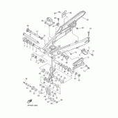 Схема вузла: Задній важіль та підвіска Yamaha XT600 XT600