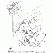 Схема узла: Выхлопная система Yamaha XV1600 Midnight Star