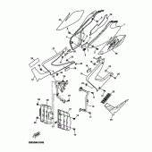 Схема вузла: Бічна кришка Yamaha DT125 DT125R