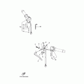Схема узла: Пульт управления рулевой и Рычаг Yamaha MT03 MT-03