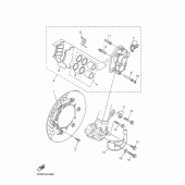 Схема вузла: Передній гальм Yamaha WR400F