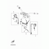 Схема узла: Пульт управления рулевой и Рычаг Yamaha MT125 MT-125 (ABS)