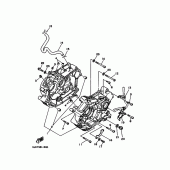 Схема вузла: Картер двигуна Yamaha XV250 Virago