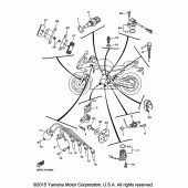 Схема узла: Электрооборудование 1 Yamaha FZ6 FZ6R