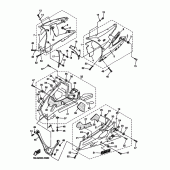 Схема вузла: Капот комп Yamaha YZF-R6/ YZF600 R6S