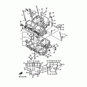 Схема вузла: Картер двигуна Yamaha XJR1300