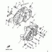 Схема вузла: Картер двигуна Yamaha DT125 DT125R