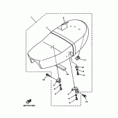 Схема узла: Сиденье Yamaha ST225 Bronco