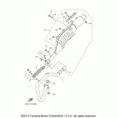 Схема узла: Выхлопная система Yamaha TT-R250 TT-R250