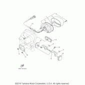 Схема вузла: Задній ліхтар (Стоп-сигнал) Yamaha XVS650 V-Star Custom