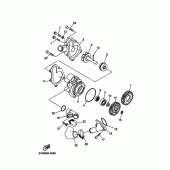 Схема узла: Водяной насос Yamaha XT660